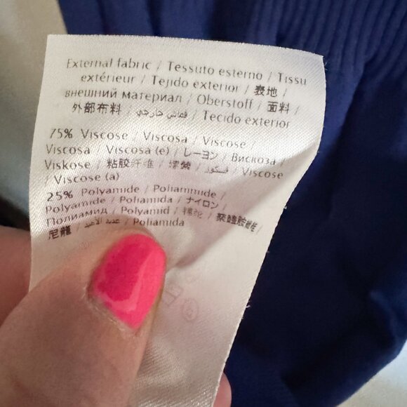 Red Valentino Blue Dragonfly Polo Dress XS - Picture 6 of 7